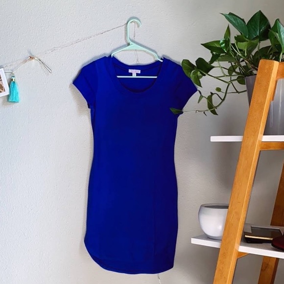 a'gaci Dresses & Skirts - A’GACI | Bodycon Navy Blue T-Shirt Dress